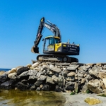 New Haven County Seawall Construction